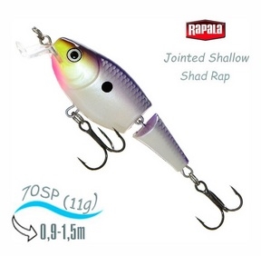 Zdjęcie Wobler RAPALA JOINTED SH SHAD RAP 7cm PDS